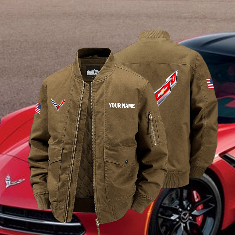 Corvette Bomber Jacket Custom Name - Image 2
