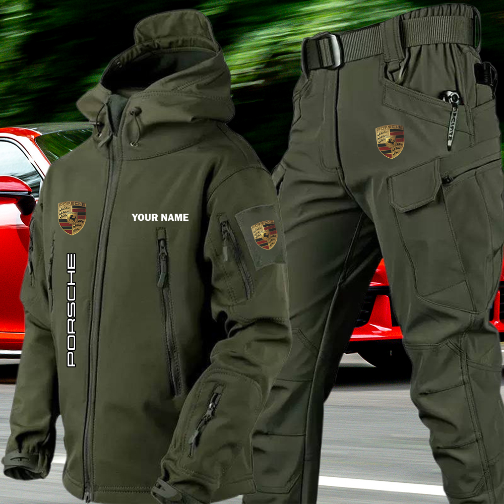 Porsche Tactical Jacket and Cargo Pant Set Customize Name - Image 2