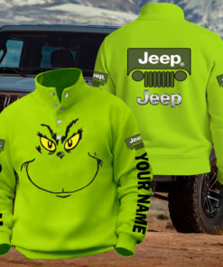 Jeep Grinch Unisex Western Style Sweater Custom Name