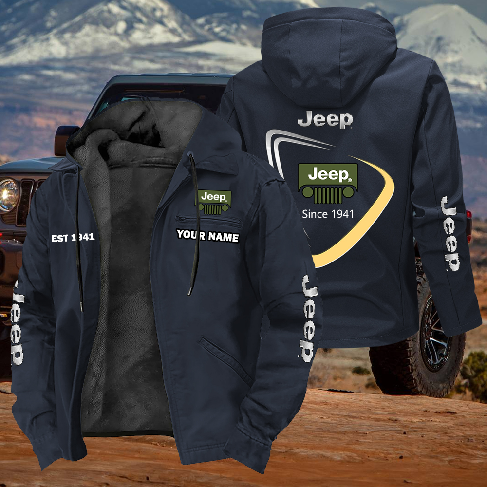 Jeep Est 1941 Jacket Custom Name - Image 3