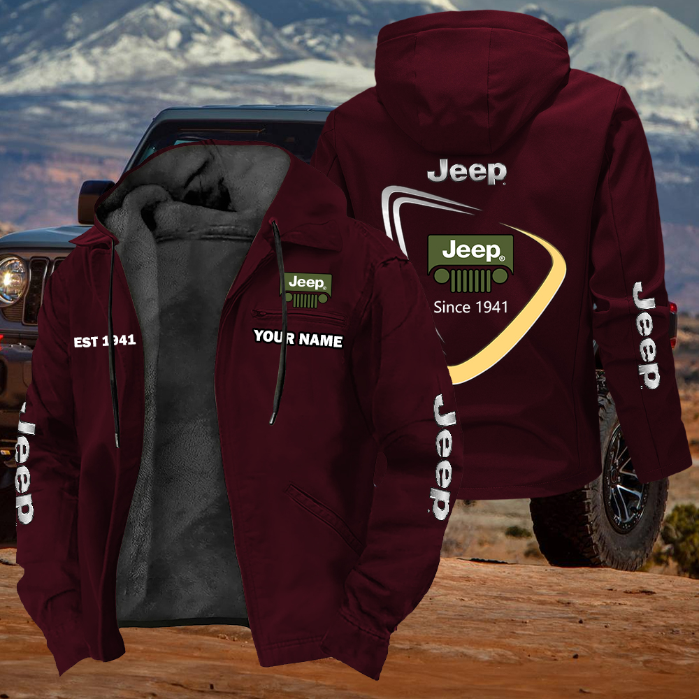 Jeep Est 1941 Jacket Custom Name - Image 4