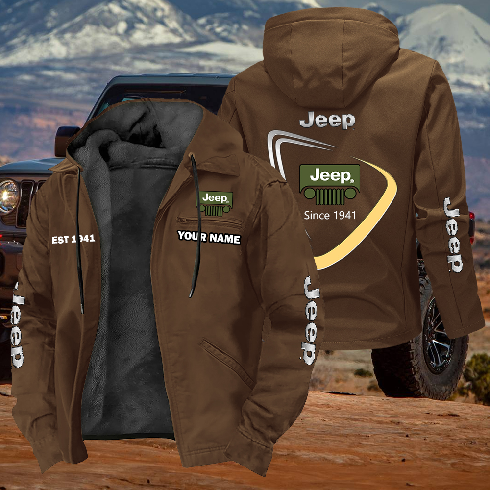 Jeep Est 1941 Jacket Custom Name - Image 5