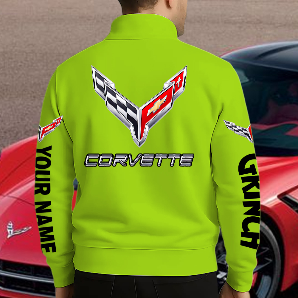 Corvette Grinch Unisex Western Style Sweater Custom Name - Image 4