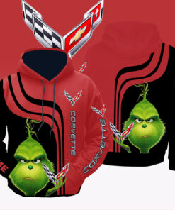 Corvette Grinch Hoodie Custom Name