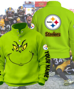 Steelers Grinch Unisex Western Style Sweater Custom Name