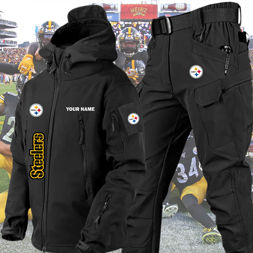Steelers Tactical Jacket and Cargo Pant Set Customize Name