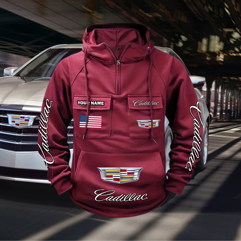 Cadillac Custom Name Cargo Hoodie - Image 2
