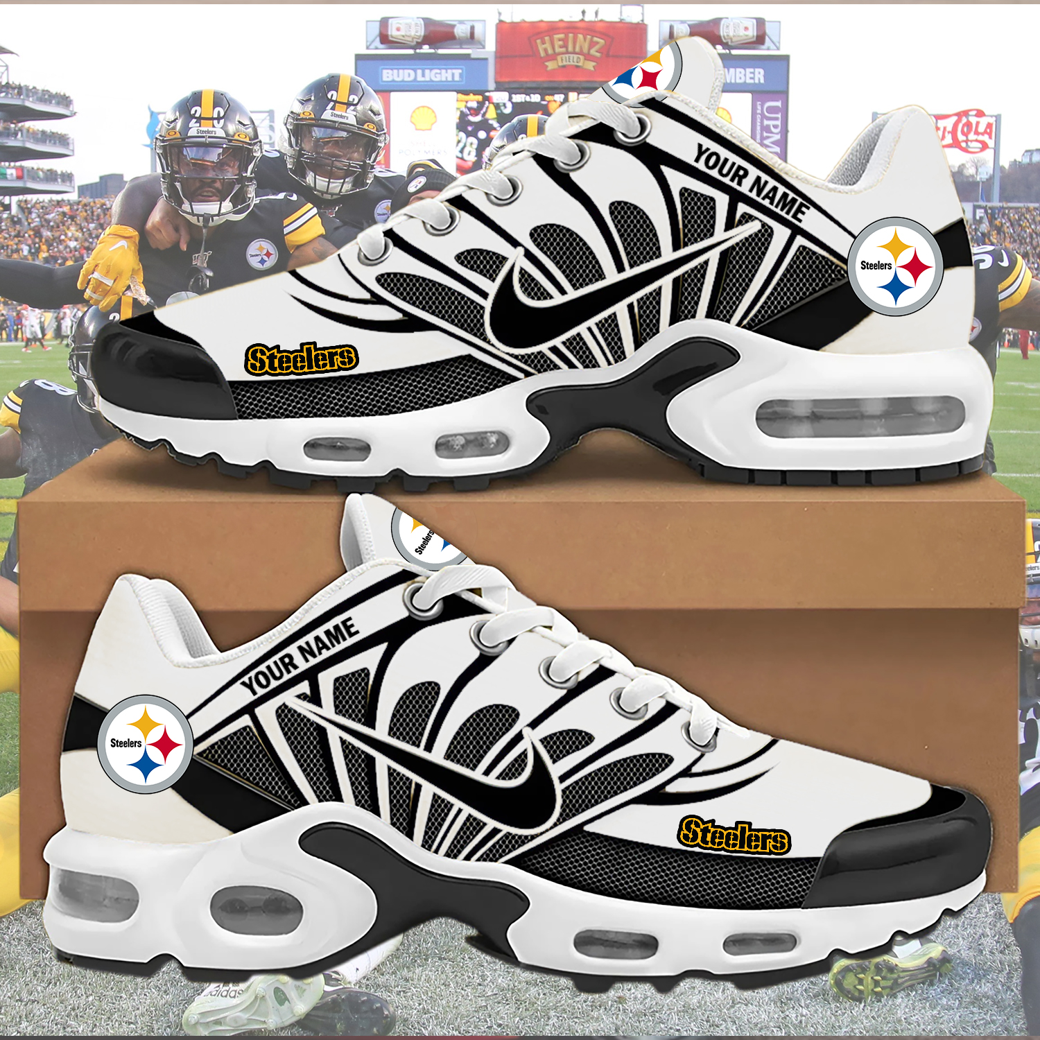 Custom Steelers Nike Air Max Sneakers