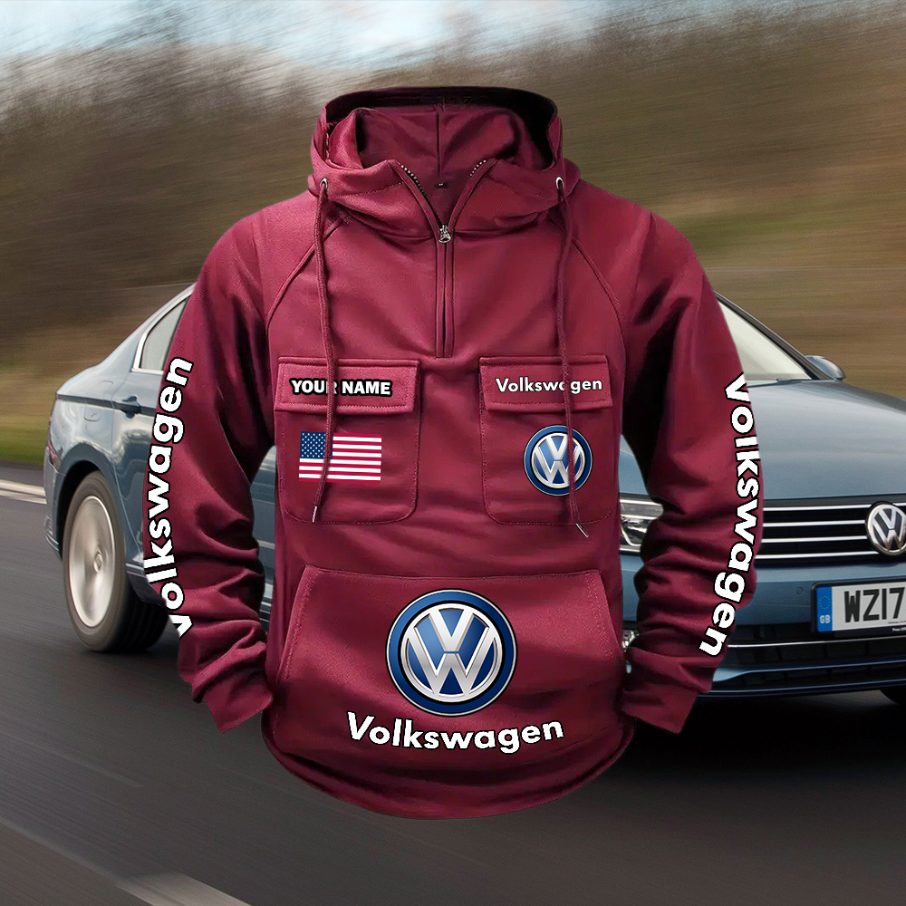 Volkswagen Custom Name Cargo Hoodie - Image 2