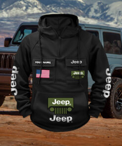 Jeep Custom Name Cargo Hoodie