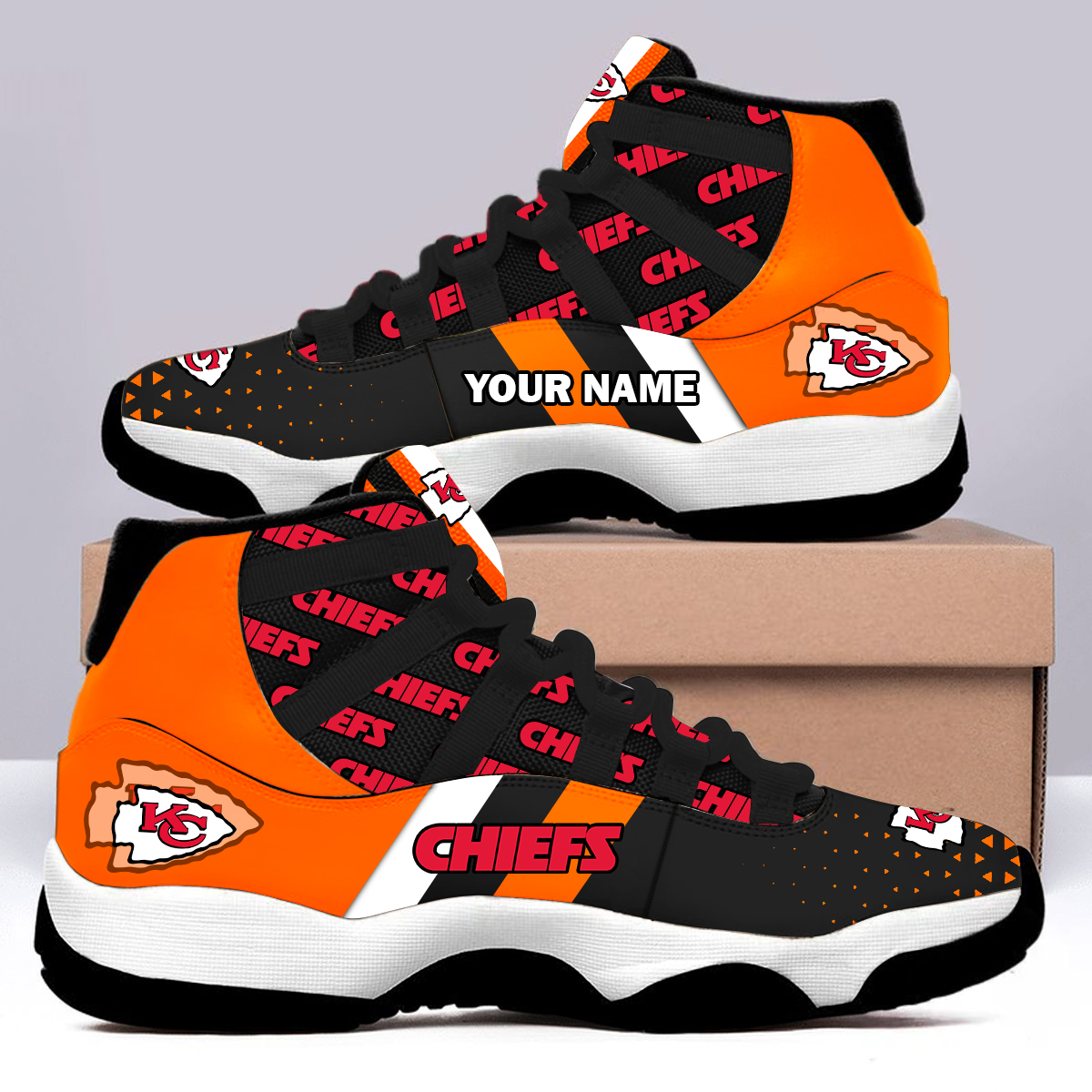 Chiefs AJ11 Snearker Custom Name - Image 2