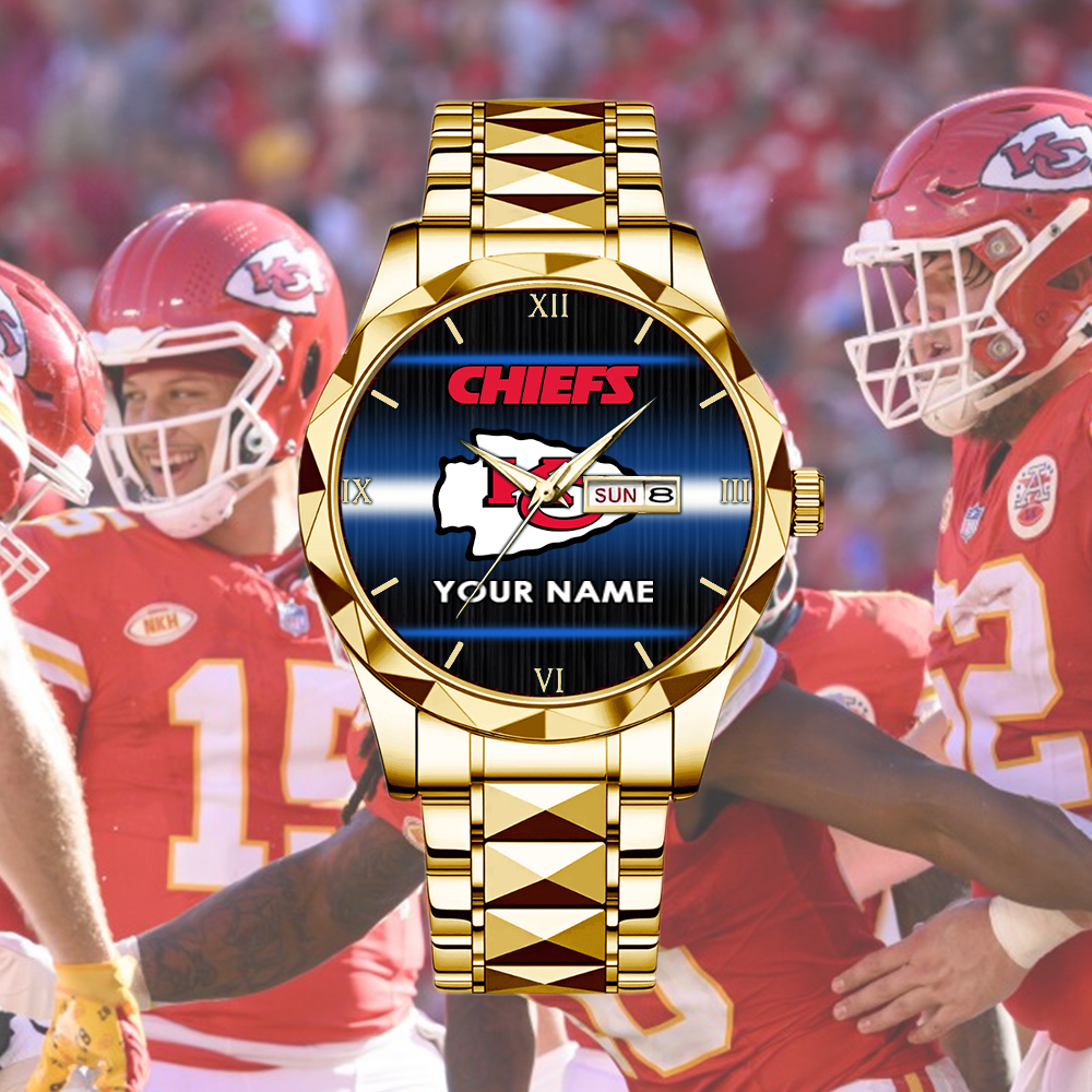 Chiefs Alloy Luxury Quartz Watch Customize Name - Image 2