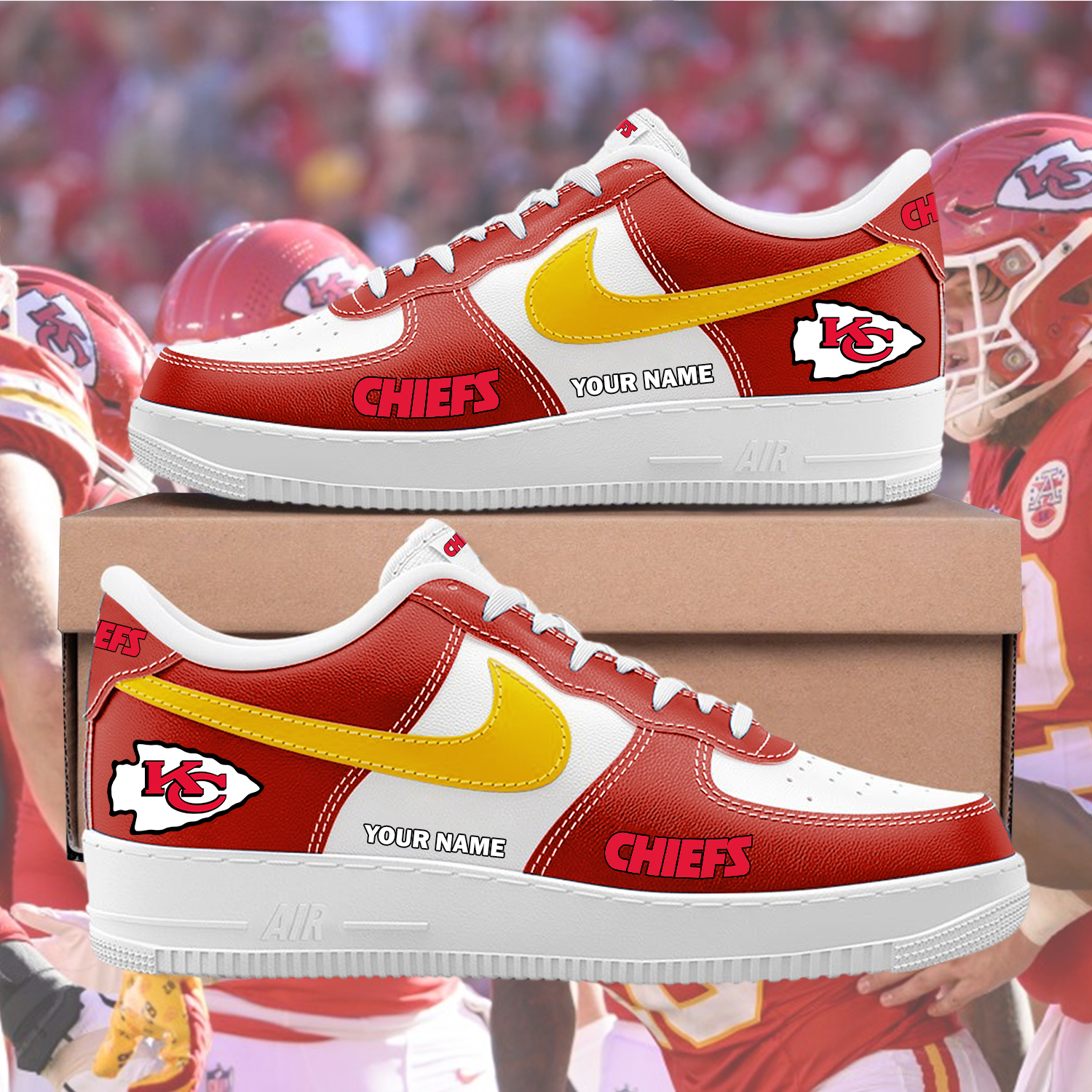 Chiefs Custom AF1 Sneakers Custom