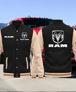 Ram Baseball Bomber Jacket Custom Name