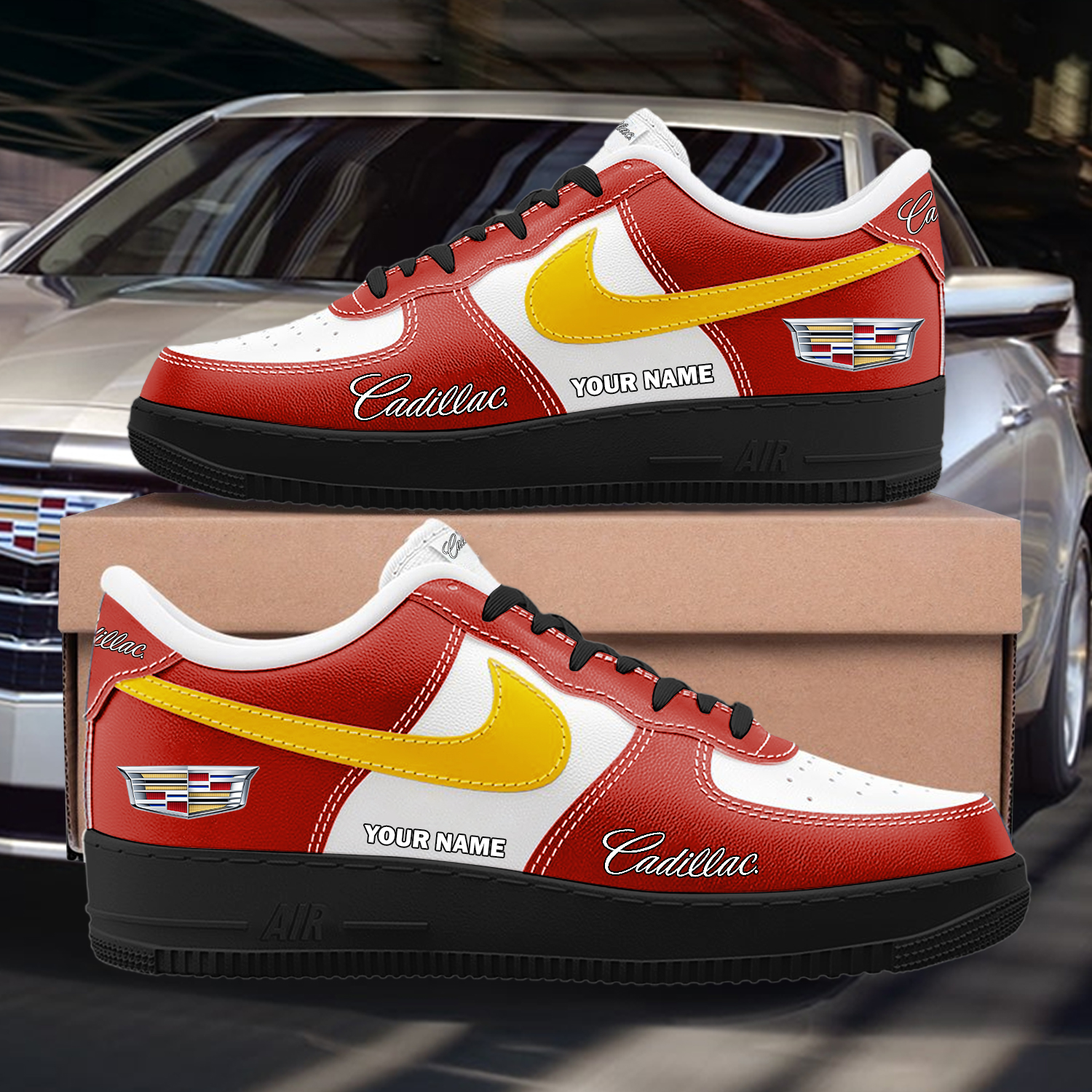Cadillac Custom AF1 Sneakers Custom - Image 2