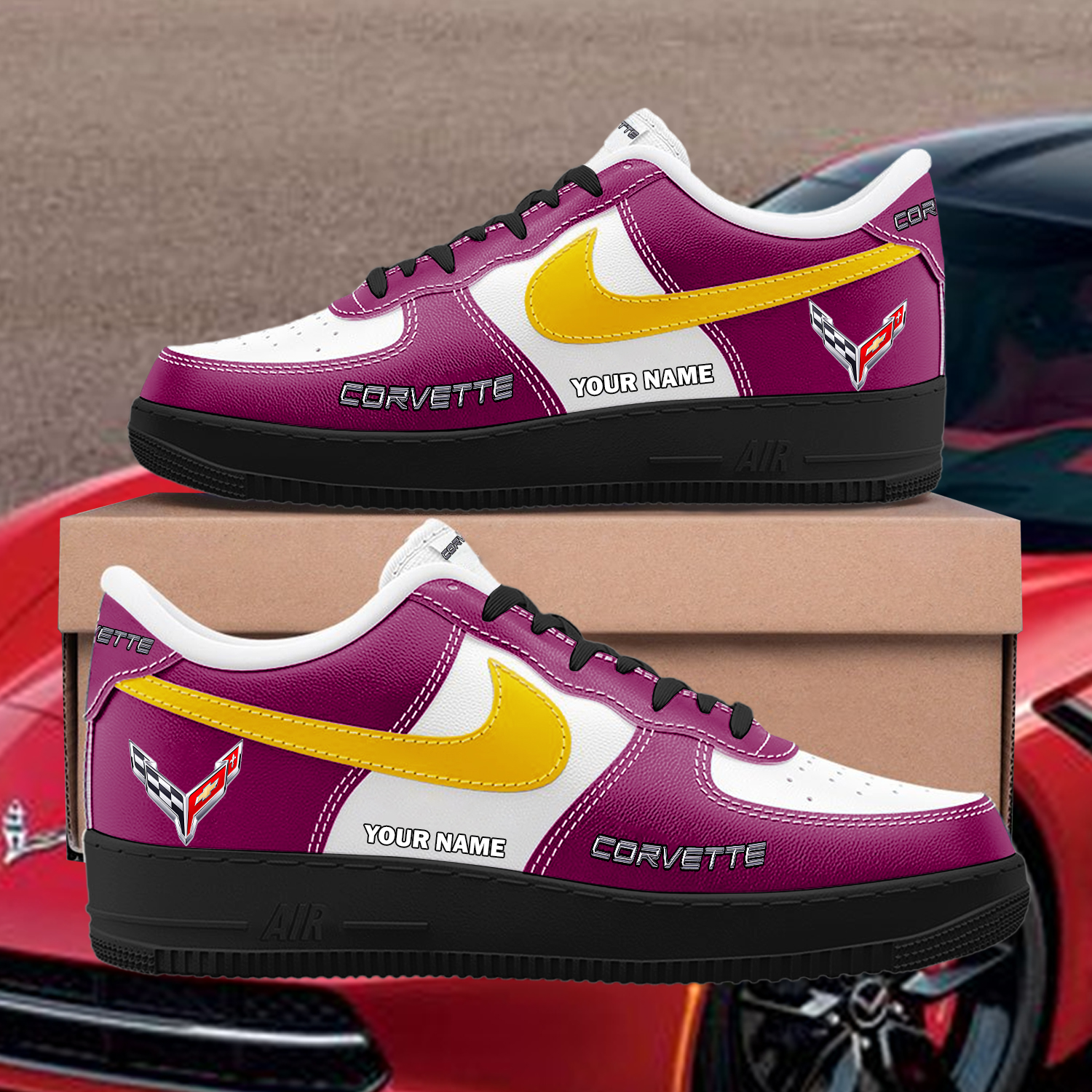 Corvette Custom AF1 Sneakers Custom - Image 3