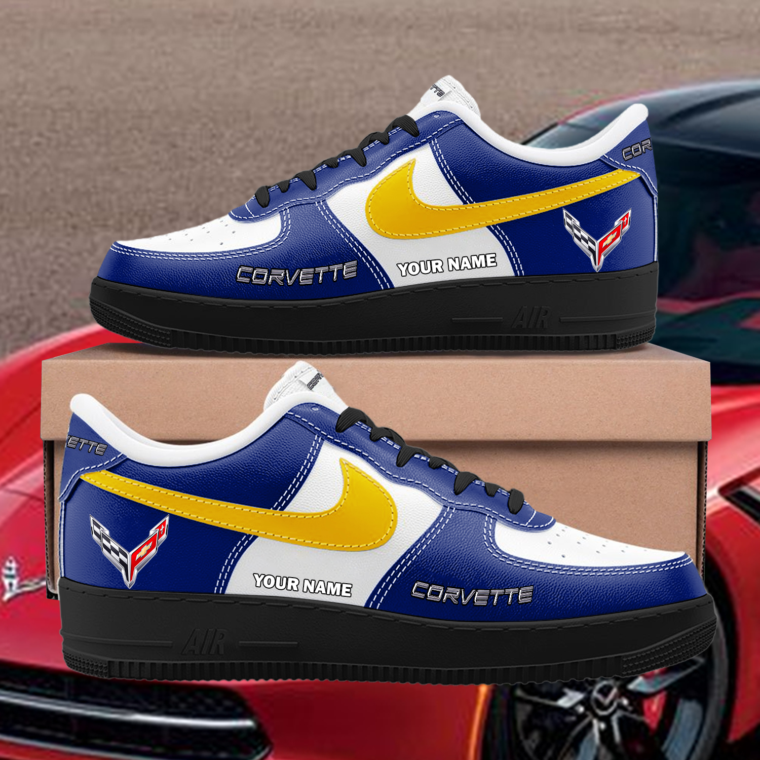 Corvette Custom AF1 Sneakers Custom - Image 4