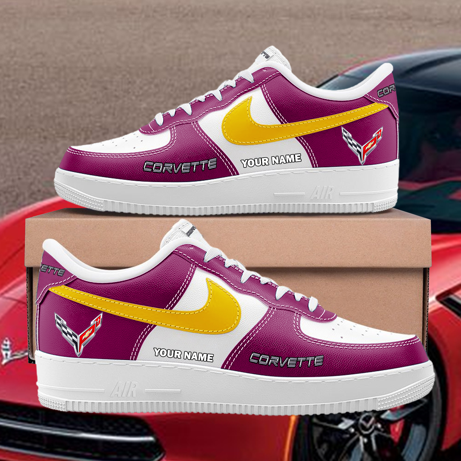 Corvette Custom AF1 Sneakers Custom - Image 8
