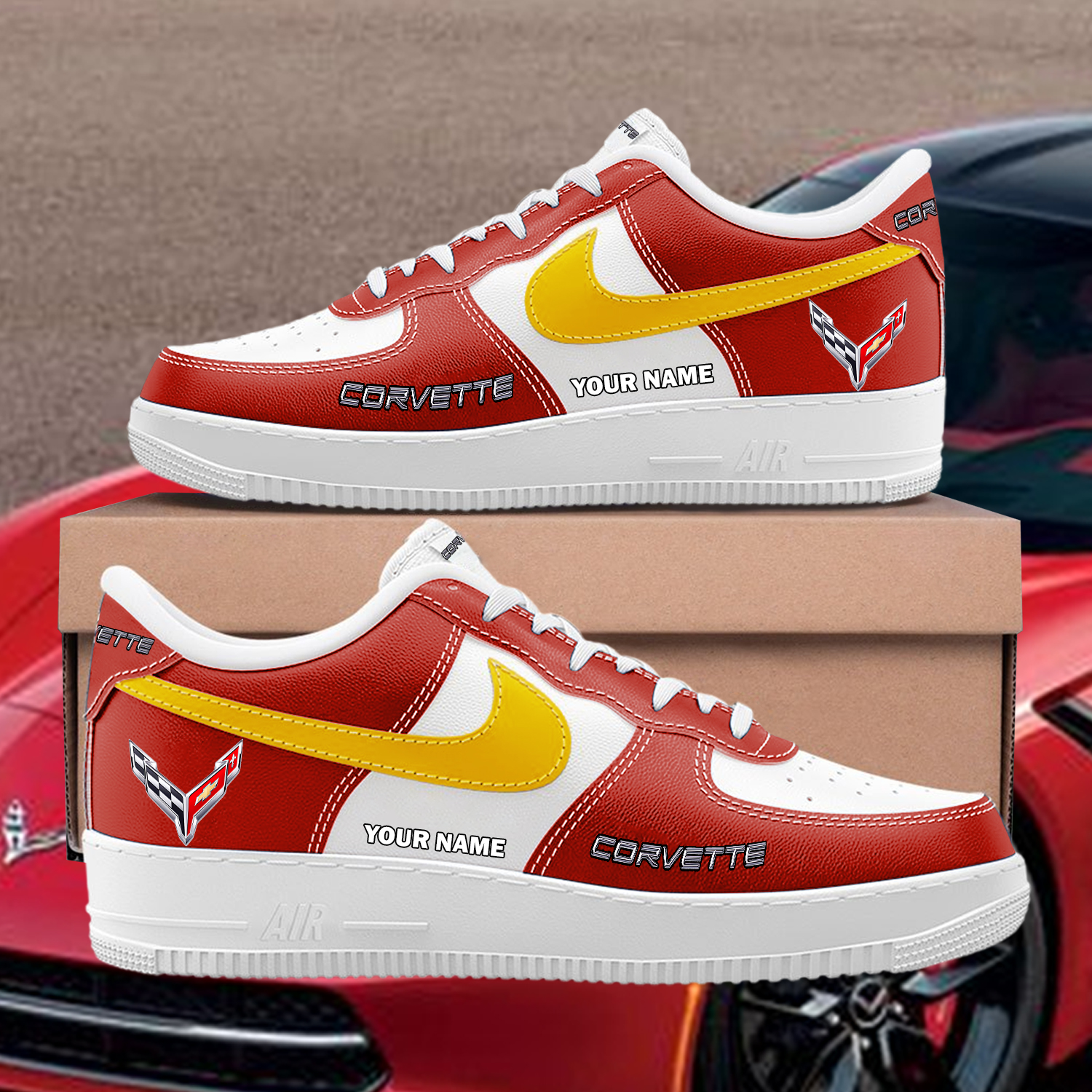 Corvette Custom AF1 Sneakers Custom