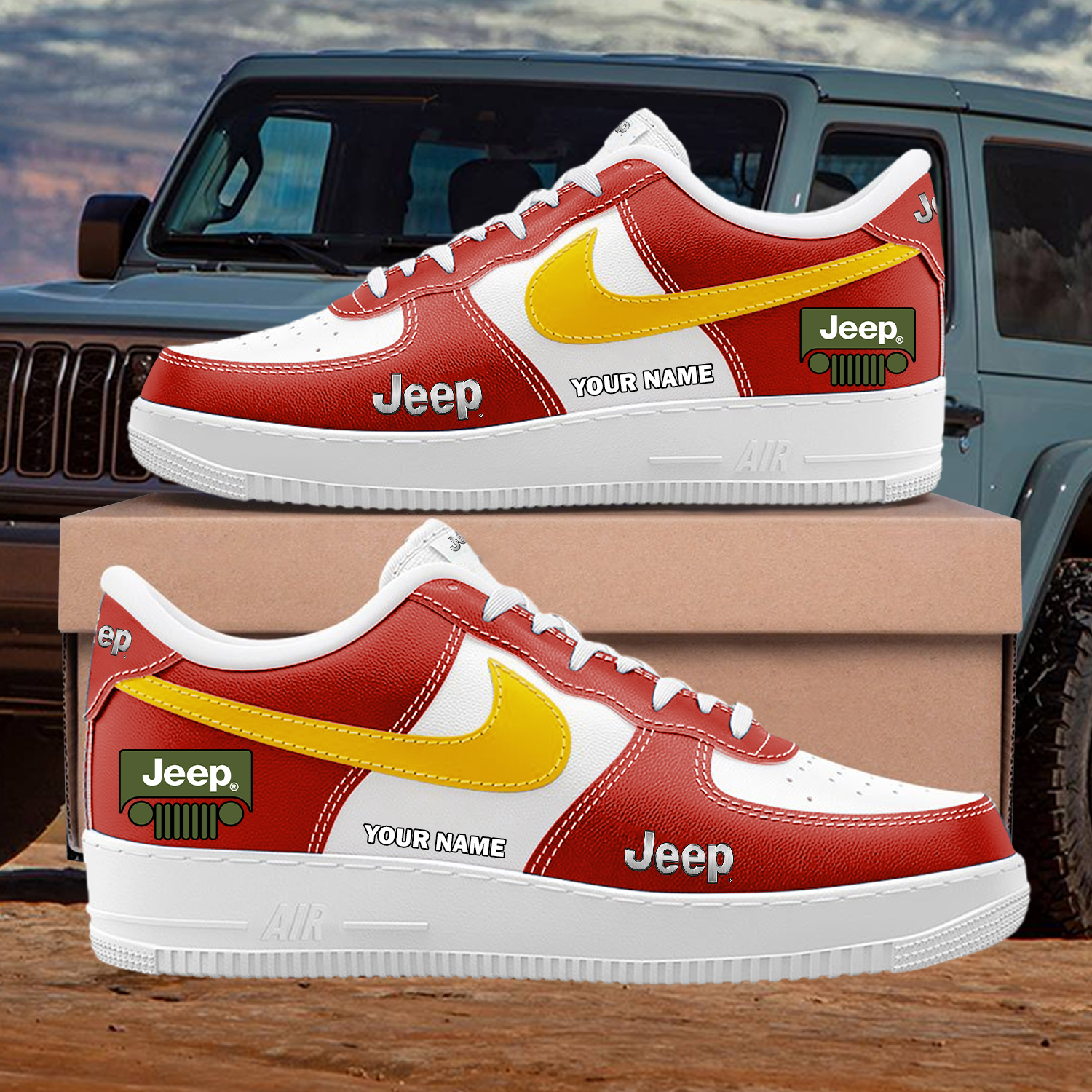 Jeep Custom AF1 Sneakers Custom