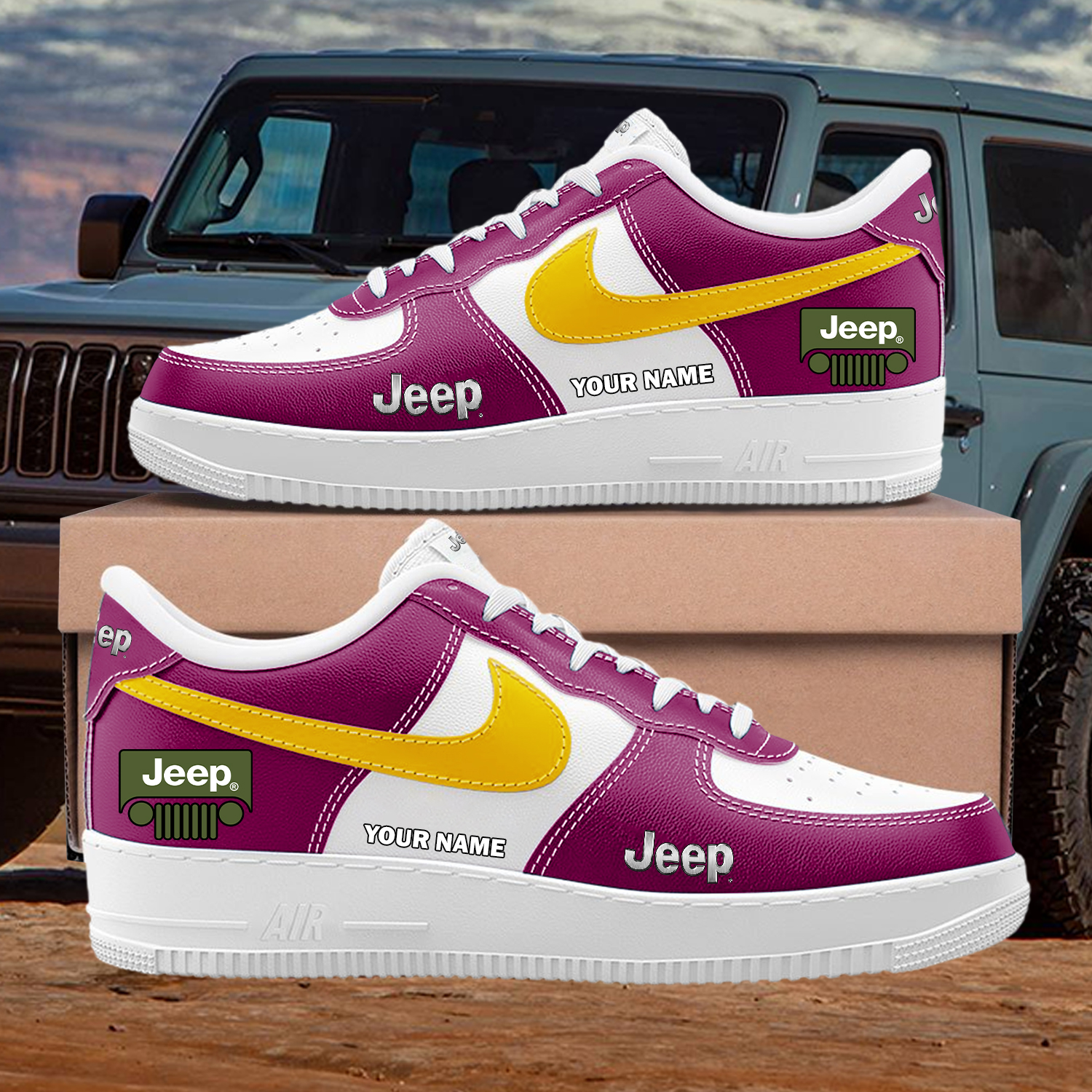 Jeep Custom AF1 Sneakers Custom - Image 7