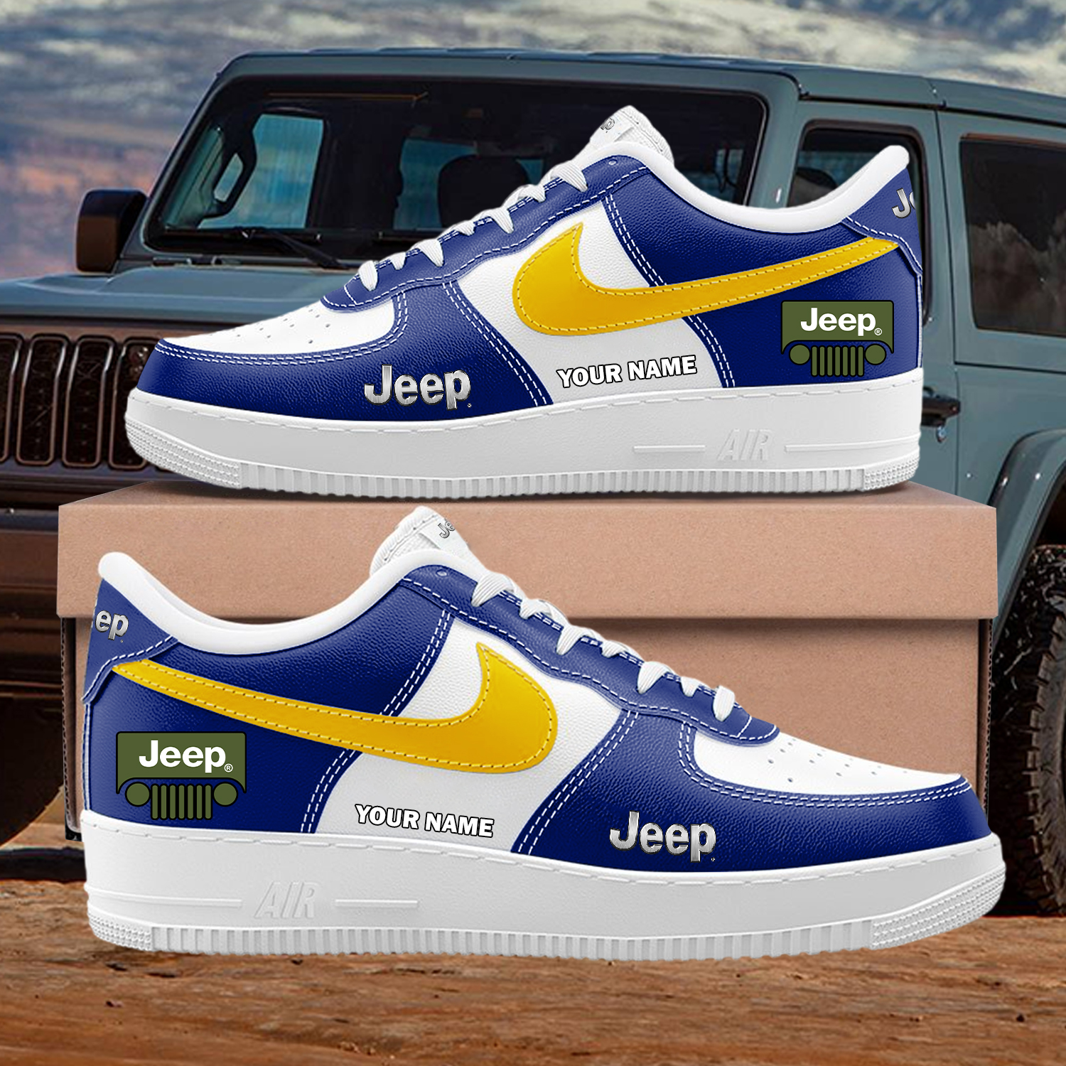 Jeep Custom AF1 Sneakers Custom - Image 8
