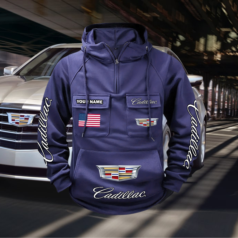 Cadillac Custom Name Cargo Hoodie - Image 3