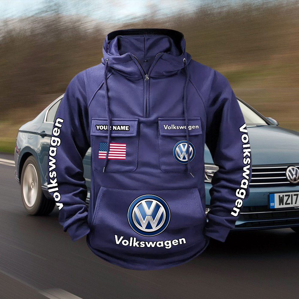 Volkswagen Custom Name Cargo Hoodie - Image 3