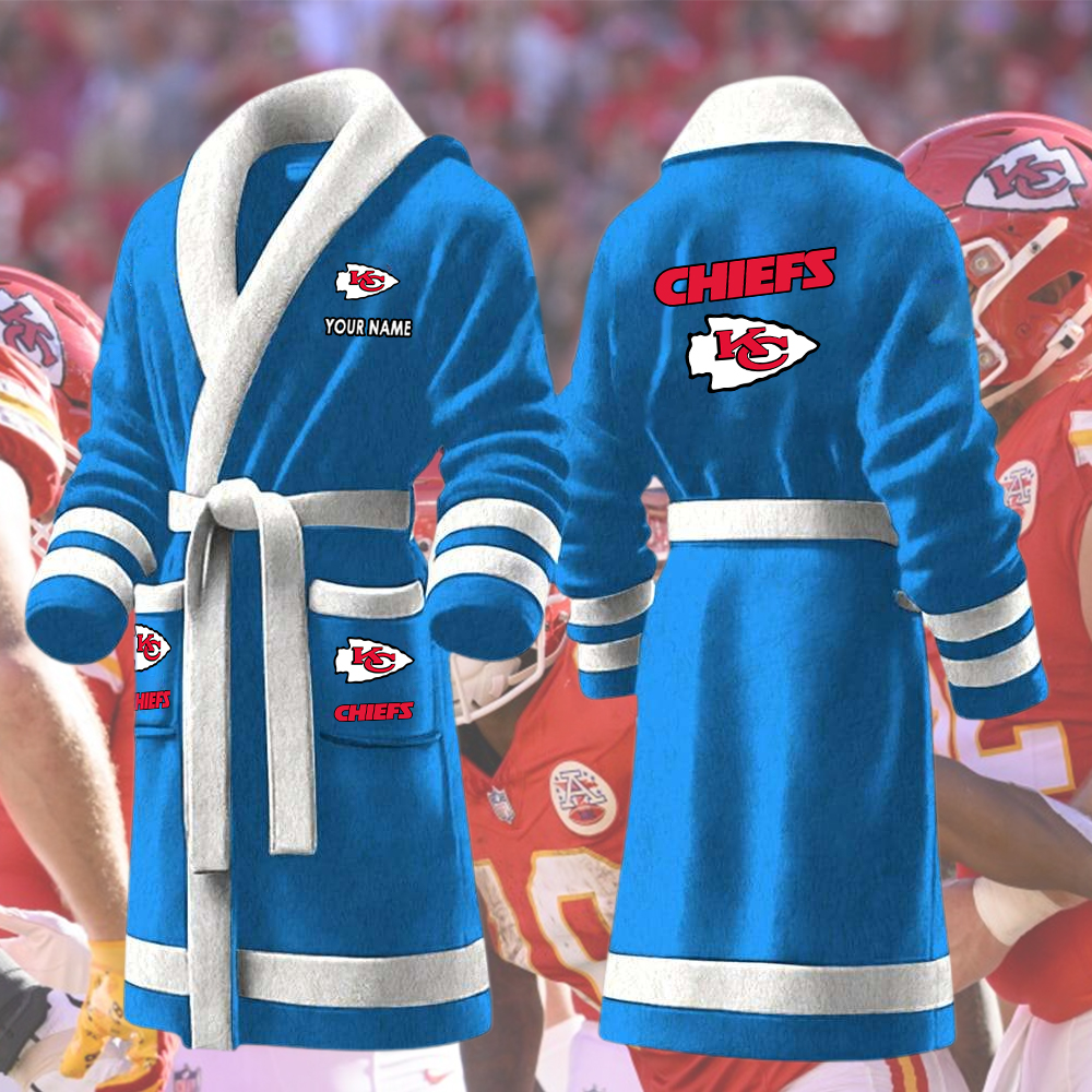 Chiefs Bathrobes Custom Name - Image 3