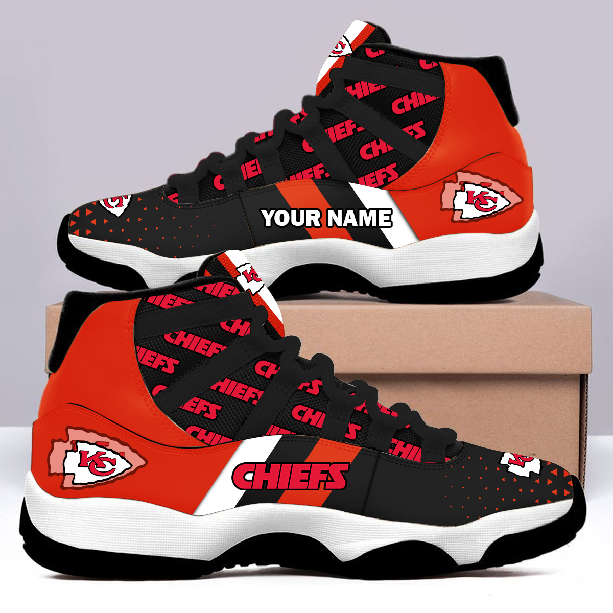 Chiefs AJ11 Snearker Custom Name