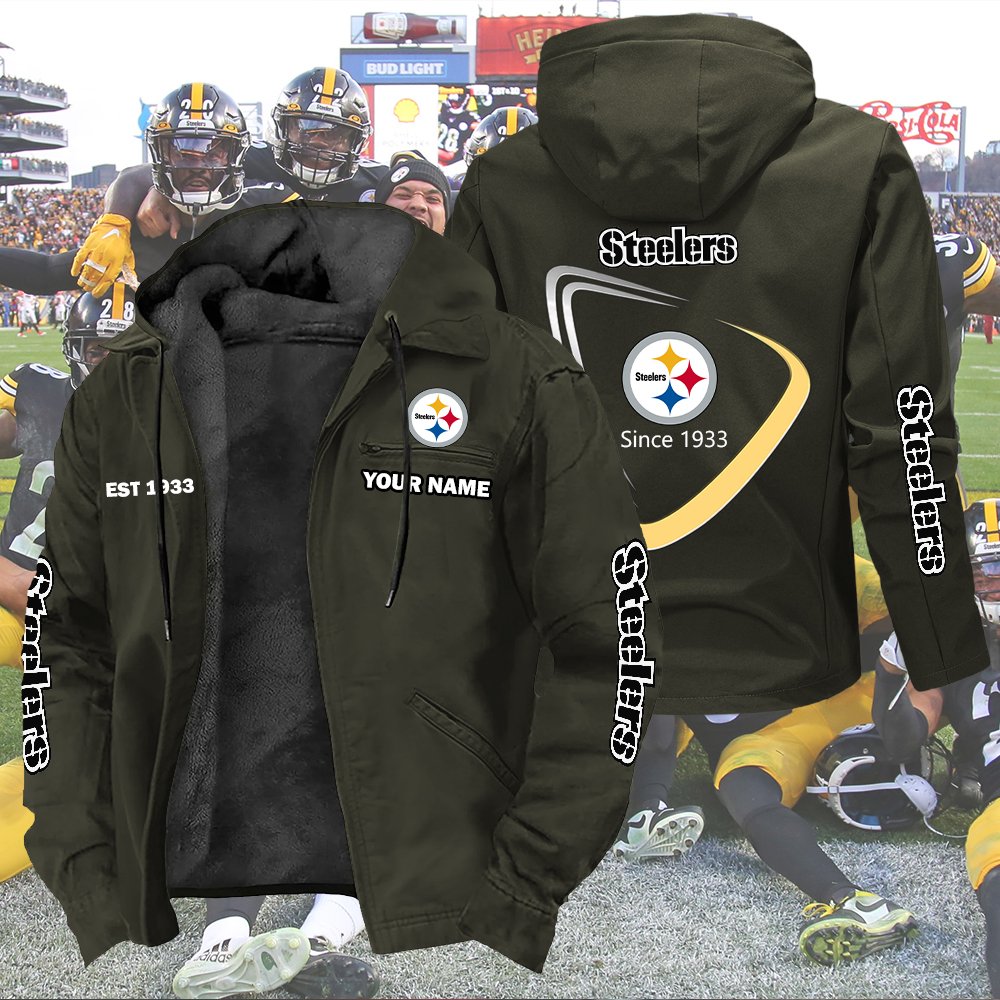 Steelers Est 1933 Jacket Custom Name - Image 3