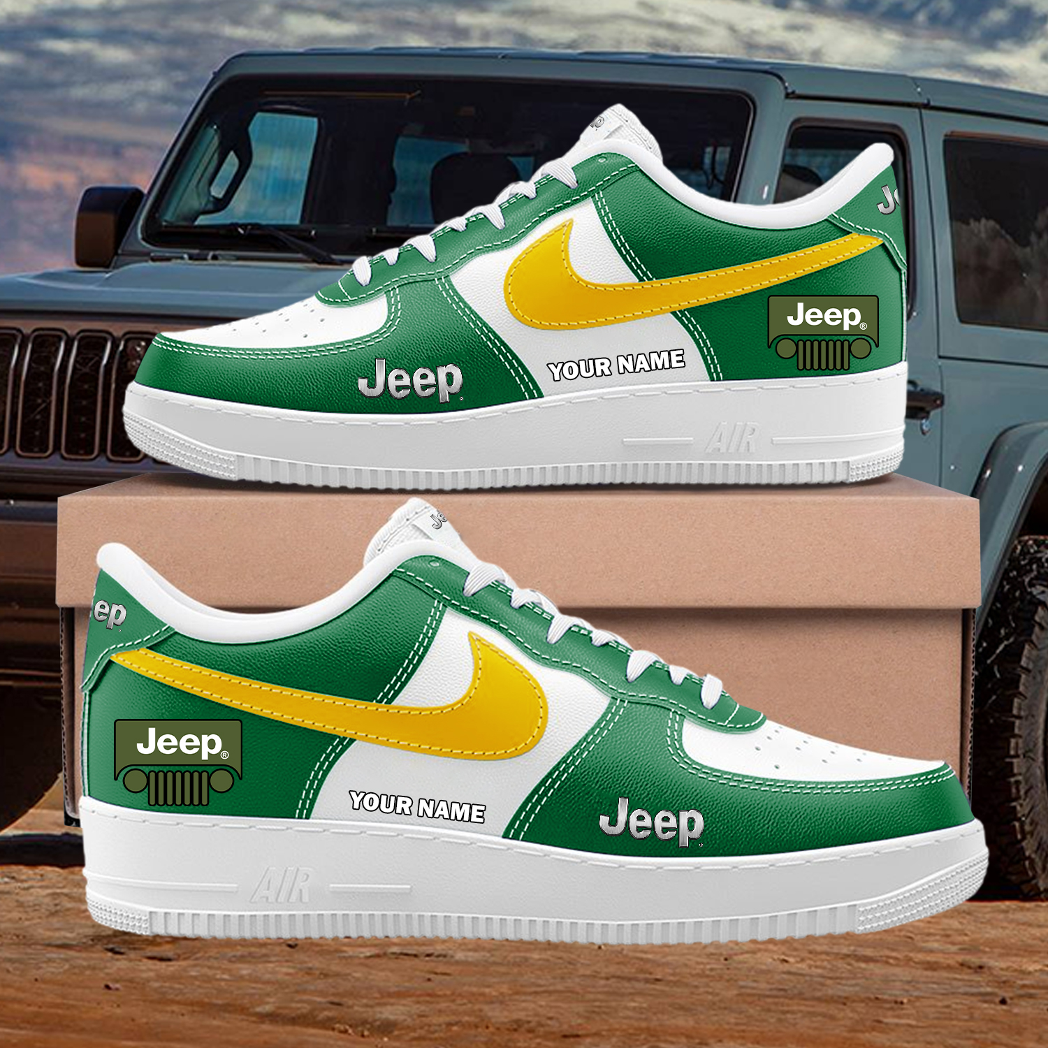 Jeep Custom AF1 Sneakers Custom - Image 9