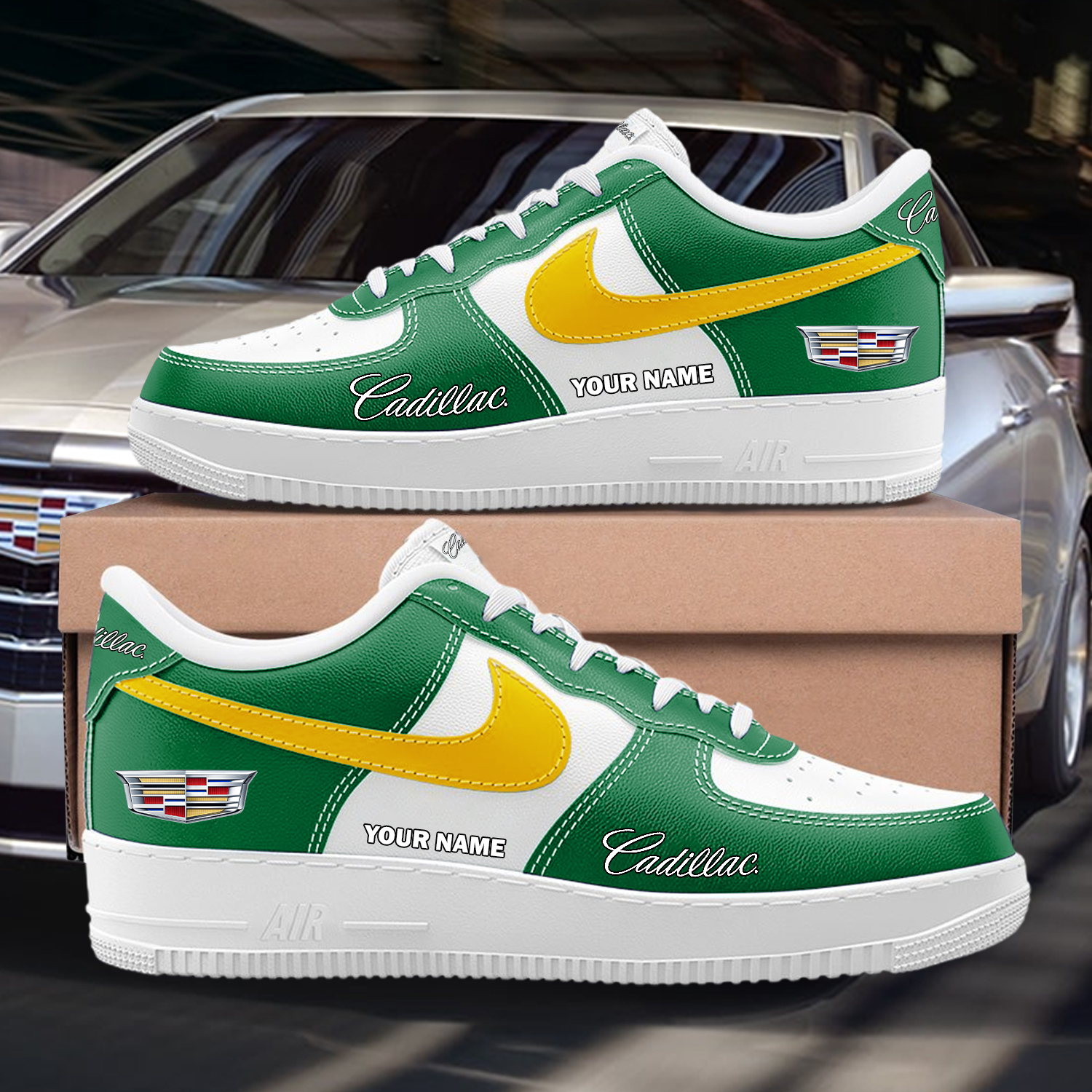Cadillac Custom AF1 Sneakers Custom - Image 6