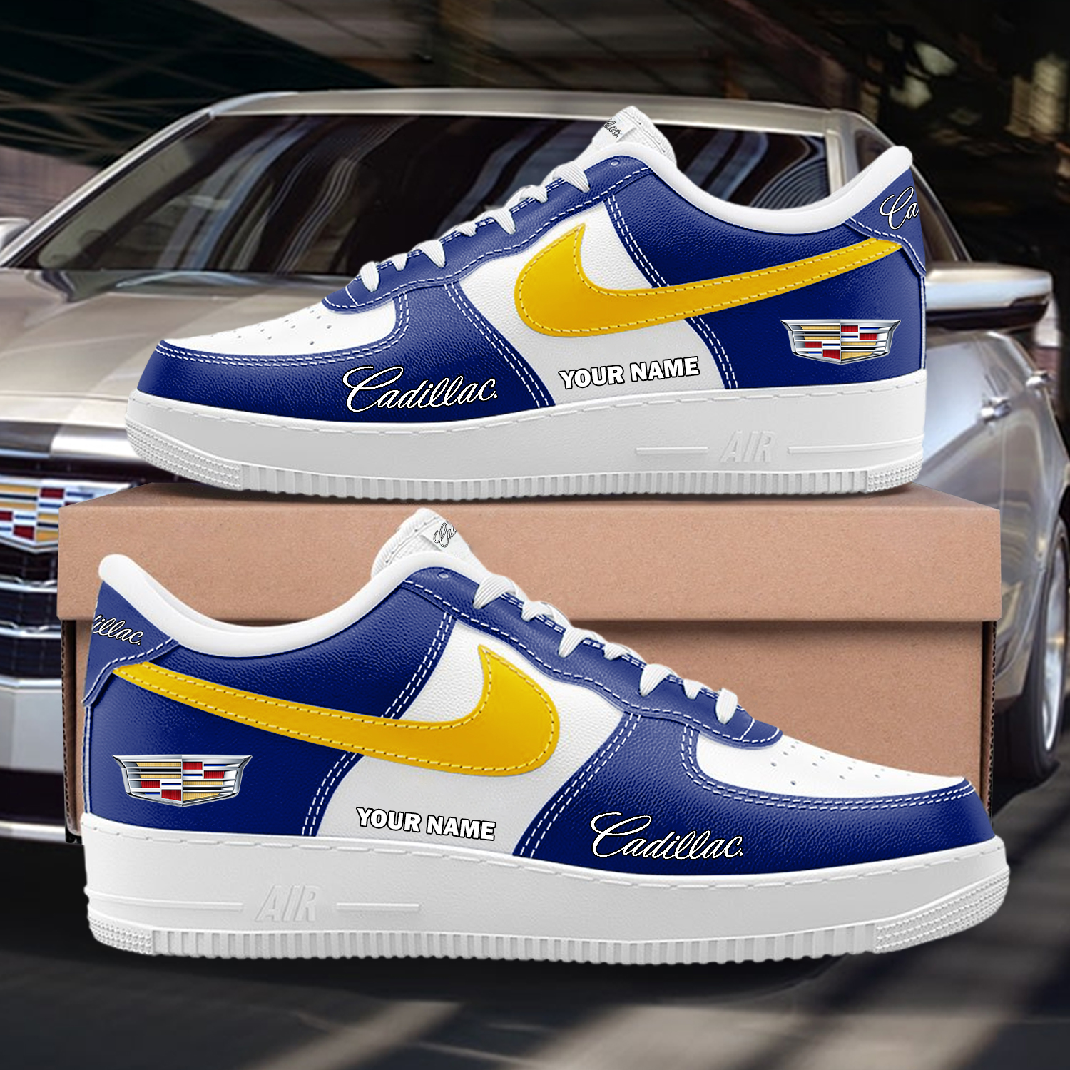 Cadillac Custom AF1 Sneakers Custom - Image 7