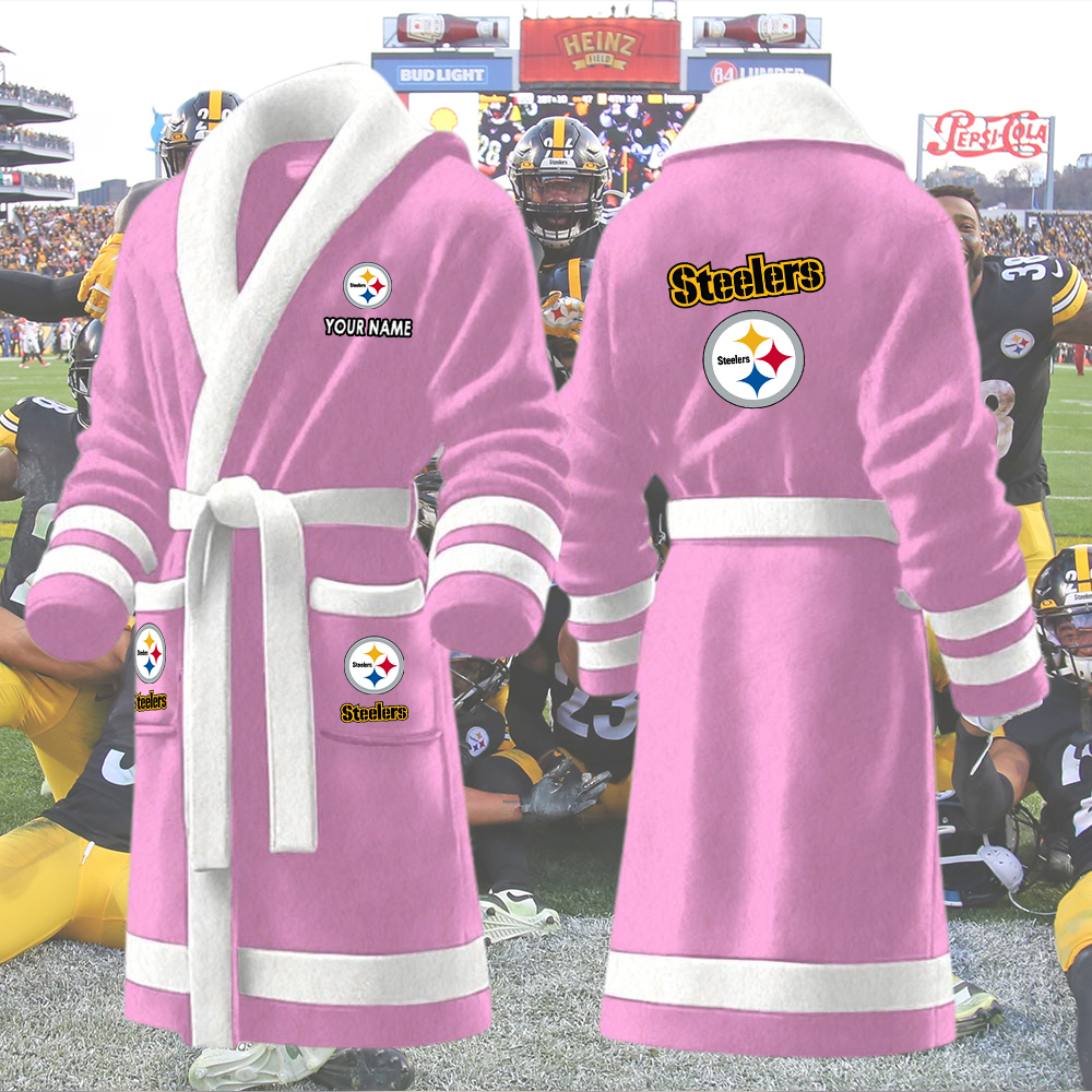 Steelers Bathrobes Custom Name - Image 4