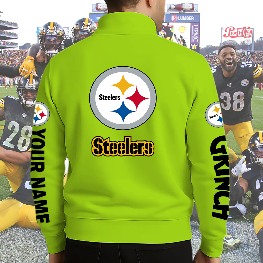 Steelers Grinch Unisex Western Style Sweater Custom Name - Image 4