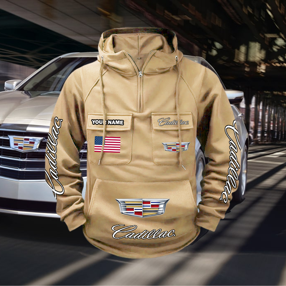 Cadillac Custom Name Cargo Hoodie - Image 4
