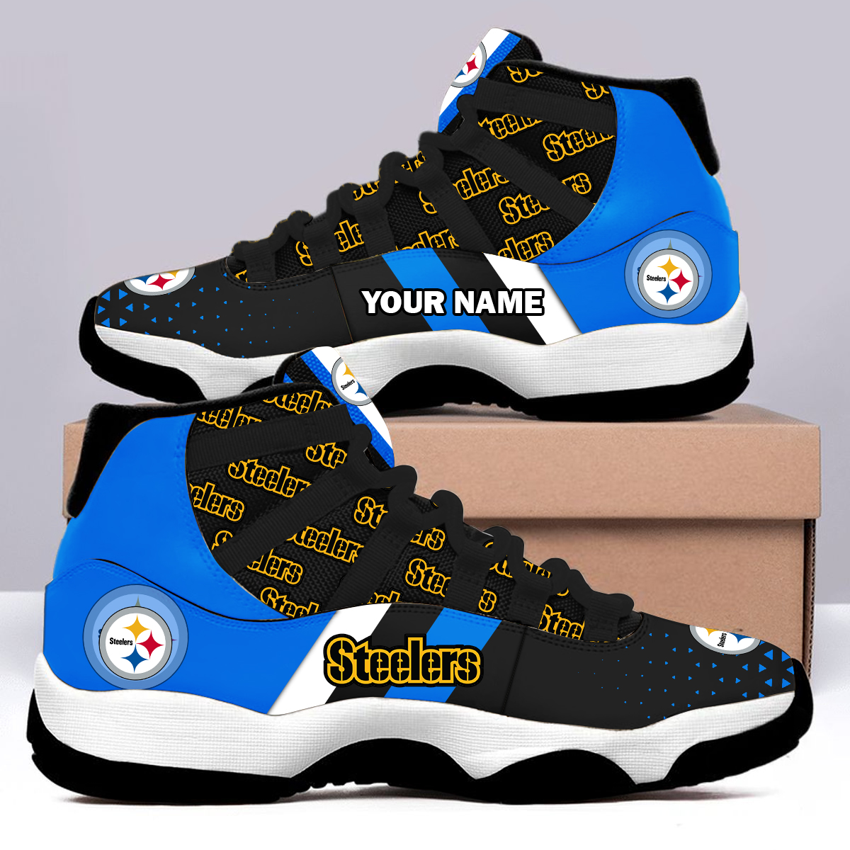 Steelers AJ11 Snearker Custom Name - Image 4