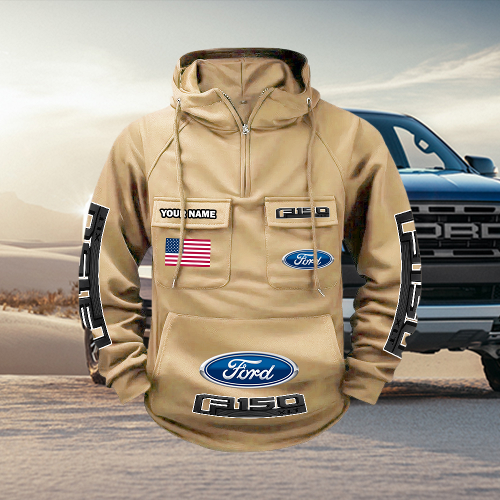Ford Custom Name Cargo Hoodie - Image 4
