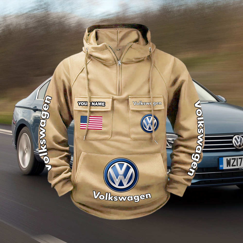 Volkswagen Custom Name Cargo Hoodie - Image 4