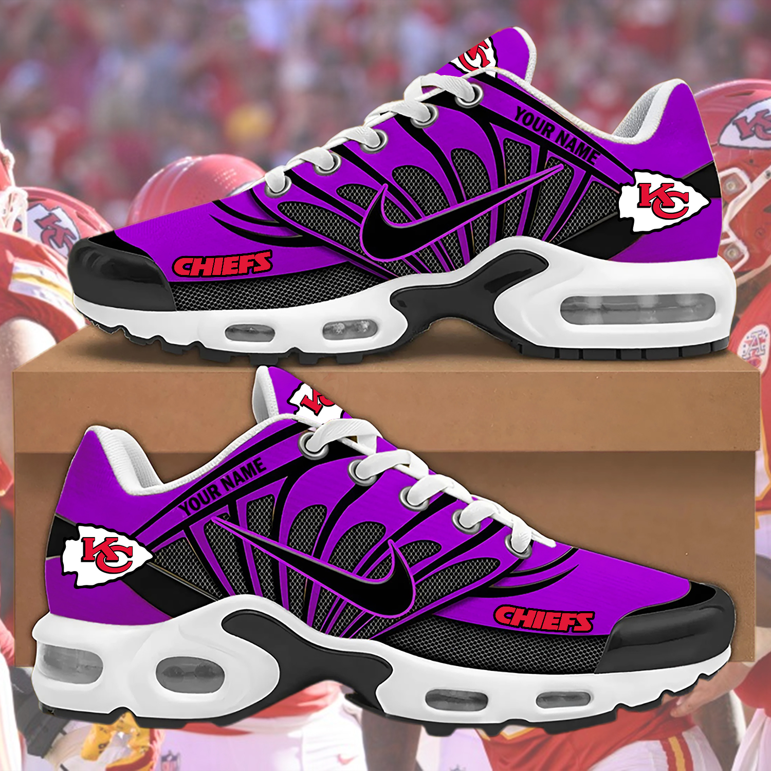 Custom Chiefs Nike Air Max Sneakers - Image 4