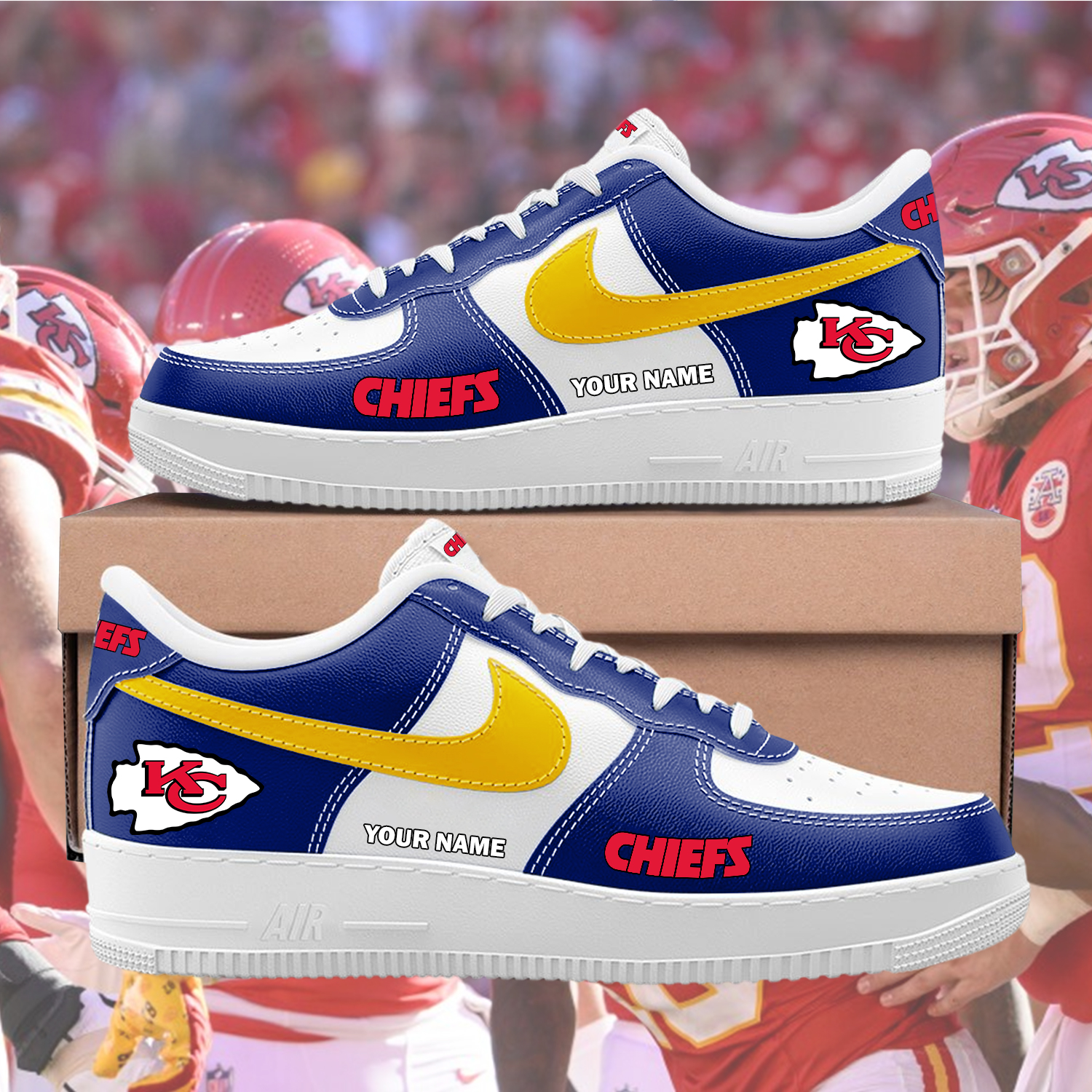 Chiefs Custom AF1 Sneakers Custom - Image 4