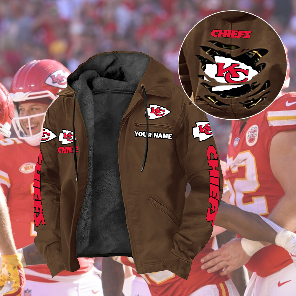 Chiefs Unisex Jacket Custom Name - Image 4