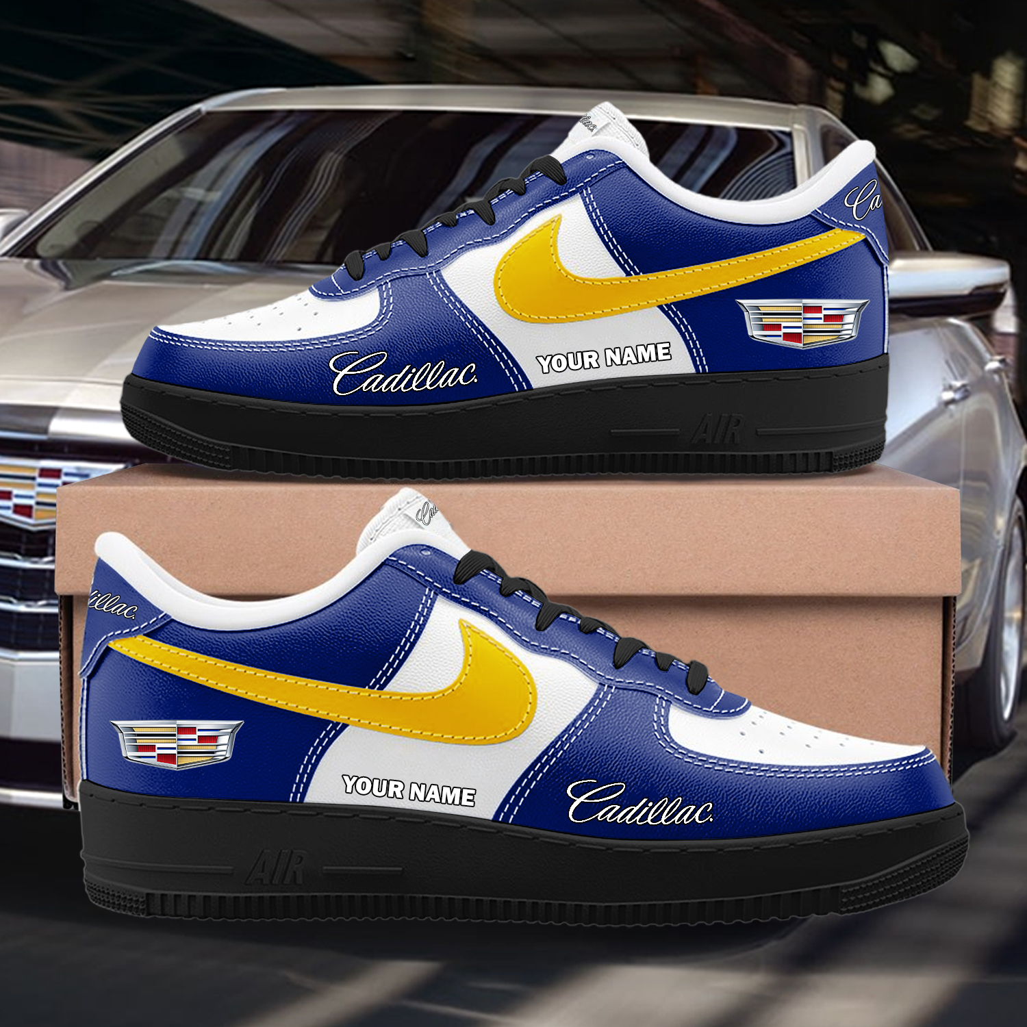 Cadillac Custom AF1 Sneakers Custom - Image 4