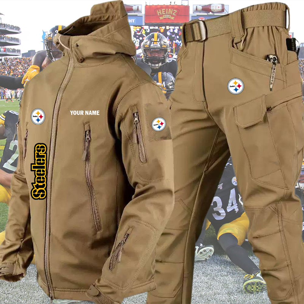 Steelers Tactical Jacket and Cargo Pant Set Customize Name - Image 5