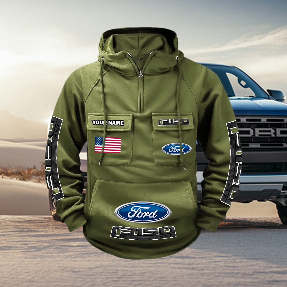 Ford Custom Name Cargo Hoodie - Image 5