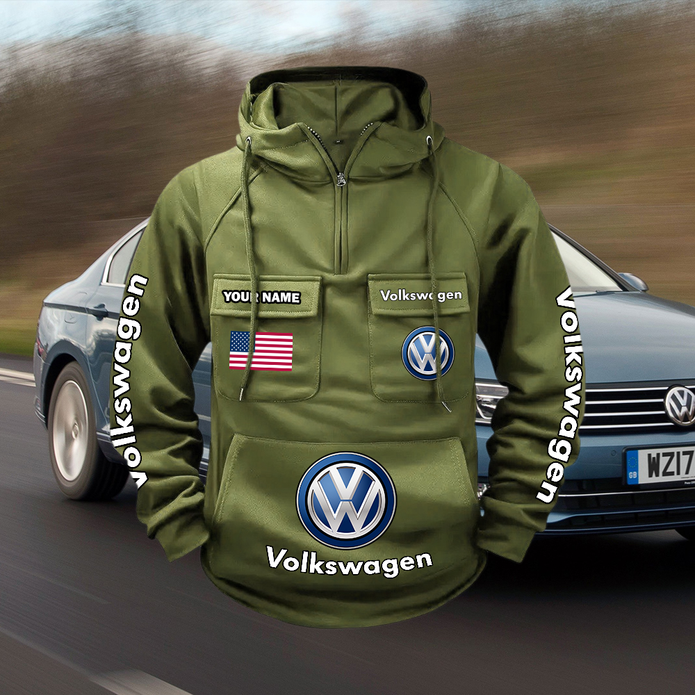 Volkswagen Custom Name Cargo Hoodie - Image 5