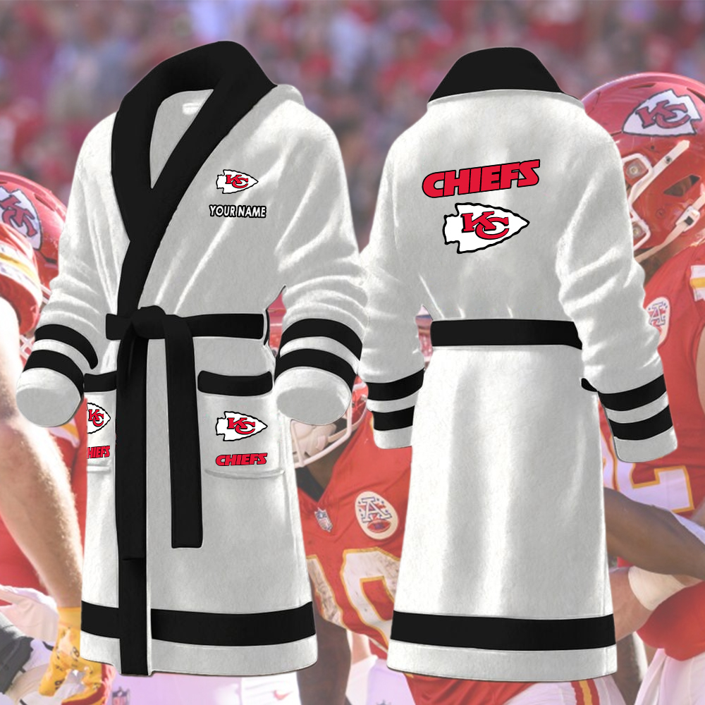 Chiefs Bathrobes Custom Name - Image 5