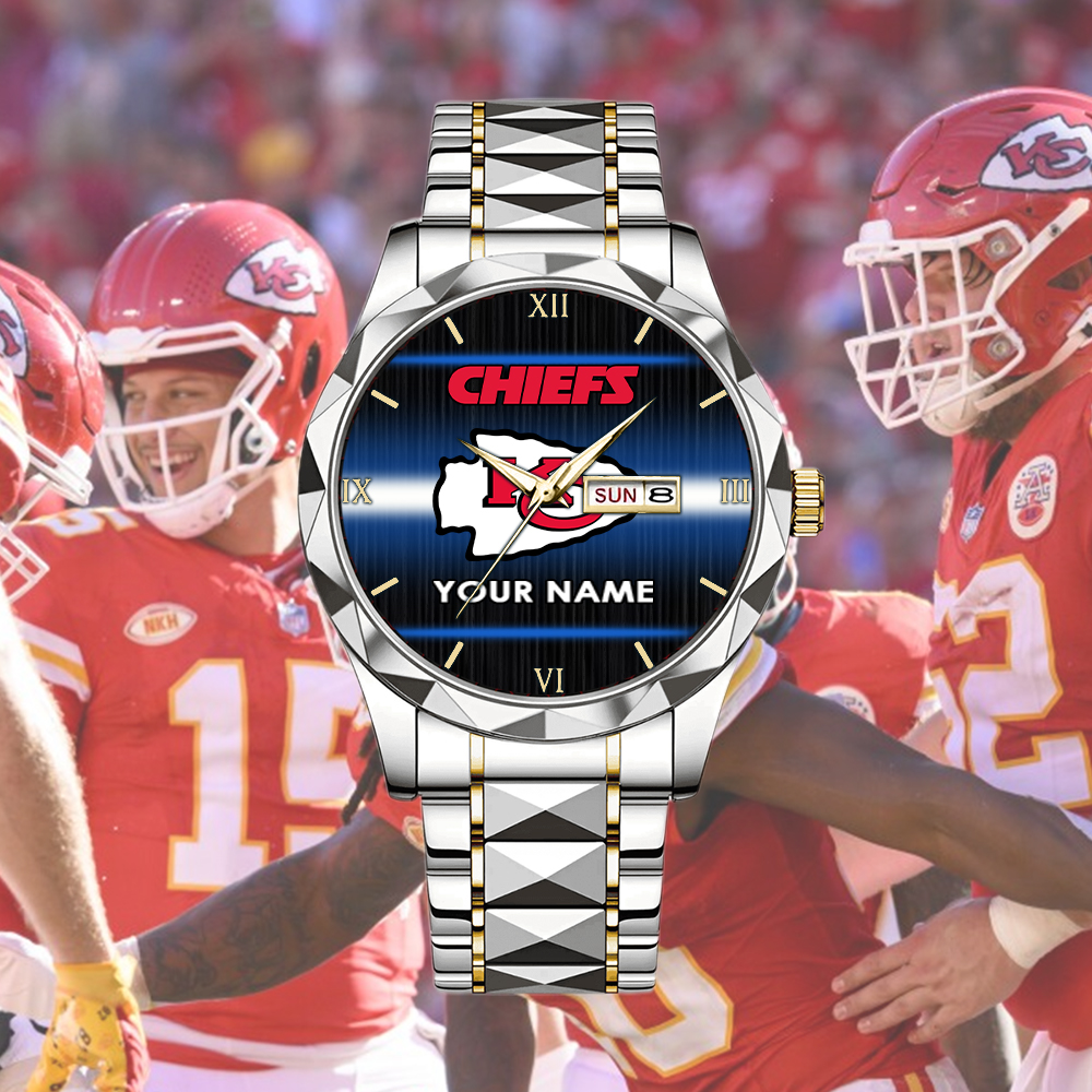 Chiefs Alloy Luxury Quartz Watch Customize Name - Image 5