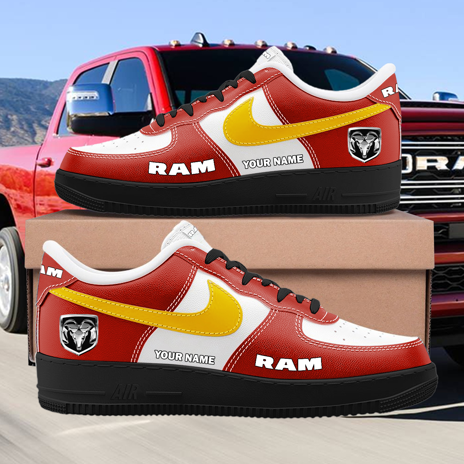 Ram Custom Name AF1 Sneakers